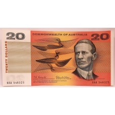 AUSTRALIA 1966 . TWENTY DOLLAR BANKNOTE . COOMBS/WILSON . FIRST PREFIX XAA